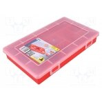 Container: collective; with partitions; polypropylene; red W-457210 ALLIT AG