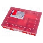 Container: collective; with partitions; polypropylene; red W-457230 ALLIT AG