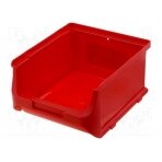 Container: cuvette; plastic; red; 137x160x82mm; ProfiPlus Box 2B W-456241 ALLIT AG