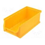 Container: cuvette; plastic; yellow; 102x215x75mm W-456232 ALLIT AG