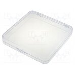 Container: single; polystyrene,polycarbonate; 121x121x14mm V5-124 LICEFA