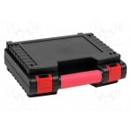 Container: transportation case; ABS; black,red; 273x222x84mm NB-45-27 NEWBRAND