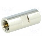 Coupler; FME male,both sides; straight; Insulation: POM; 50Ω FME2071A2NT3G50 AMPHENOL RF
