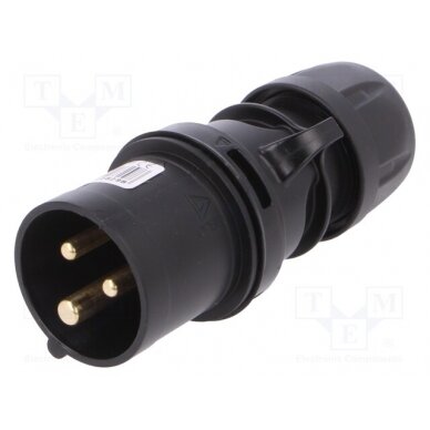 Connector: AC supply; plug; male; 16A; 230VAC; IEC 60309; IP44 013-6X PCE 1