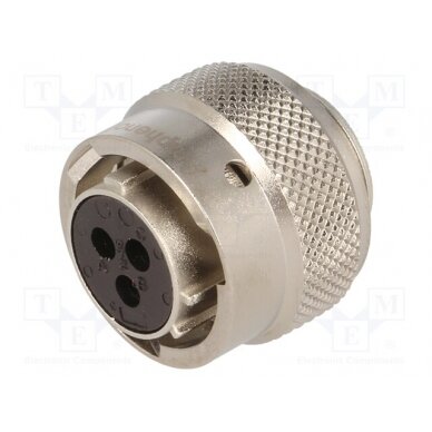 Connector: circular; RT360; plug; female; for cable; PIN: 3; IP67 RT0612-3SNH AMPHENOL 1