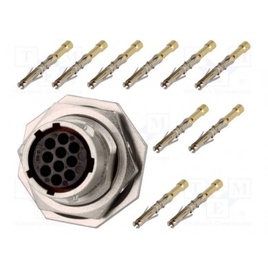 Connector: circular; RT360; socket,plug; female; crimped; PIN: 10 RT0W71210SNH-K AMPHENOL 1