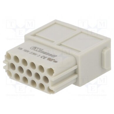 Connector: HDC; module; female; S-M10/17; PIN: 17; w/o contacts MX-93601-0558 MOLEX 1