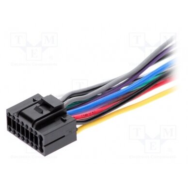 Connector; with leads; JVC; PIN: 16 ZRS-75 4CARMEDIA 1