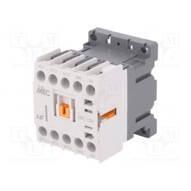 Contactor: 3-pole; NO x3; Auxiliary contacts: NC; 230VAC; 12A; IP20 GMC-12M-230VAC-1B LS ELECTRIC 1