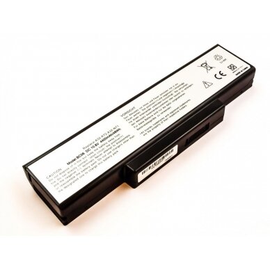 Baterija (akumuliatorius) Asus A72 K73SV N73SV X73BY 10.8V 4400mAh 48Wh