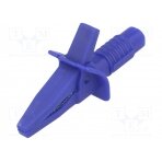 Crocodile clip; 10A; blue; max.25mm; Connection: 4mm socket FCR7943 CLIFF