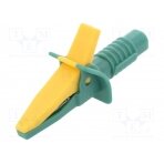 Crocodile clip; 10A; yellow-green; max.25mm FCR7925 CLIFF