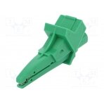 Crocodile clip; 12A; 600VDC; green; Grip capac: max.20mm SAK6674-GN SCHÜTZINGER