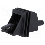 Crocodile clip; 20A; black; Grip capac: max.25mm; Socket size: 4mm PJ5450-B ELECTRO-PJP