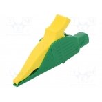 Crocodile clip; 32A; 1kVDC; yellow-green; Grip capac: max.30mm XDK-1033-20 STÄUBLI