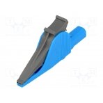 Crocodile clip; 36A; blue; Grip capac: max.32mm; Socket size: 4mm SAK6675NI-BL SCHÜTZINGER