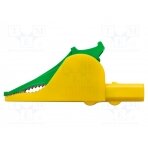 Crocodile clip; 36A; yellow-green; Grip capac: max.32mm; 1kV SAK6675NI-GNGE SCHÜTZINGER