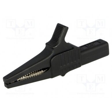 Crocodile clip; 32A; 1kVDC; black; Grip capac: max.20mm XKK-1001-21 STÄUBLI 1