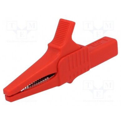 Crocodile clip; 32A; 1kVDC; red; Grip capac: max.20mm XKK-1001-22 STÄUBLI 1
