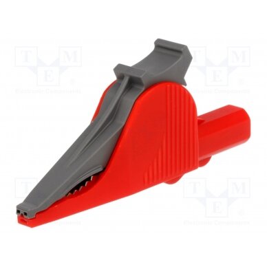 Crocodile clip; 36A; 1kVDC; red; Grip capac: max.41mm PJ5066-IEC-R ELECTRO-PJP