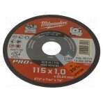 Cutting wheel; Ø: 115mm; Øhole: 22.2mm; Disc thick: 1mm MW-4932451484 Milwaukee