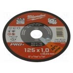 Cutting wheel; Ø: 125mm; Øhole: 22.2mm; Disc thick: 1mm MW-4932451487 Milwaukee
