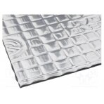 Damping mat; aluminium foil,butyl rubber; 375x250x2mm SC-M2-20 SILENT COAT