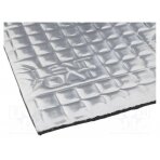 Damping mat; extra; aluminium foil,butyl rubber; 375x250x4mm SC-M4-23 SILENT COAT
