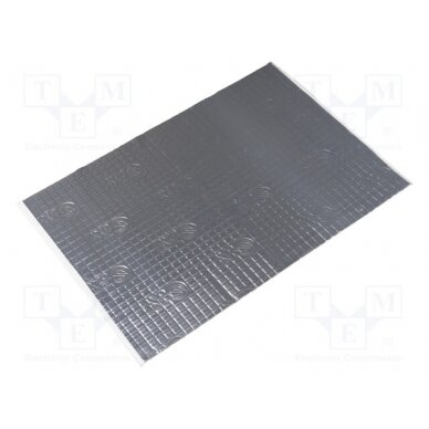 Damping mat; aluminium foil,butyl rubber; 750x500x1.8mm; 10pcs. SC-M1.8G-3.75 SILENT COAT 1