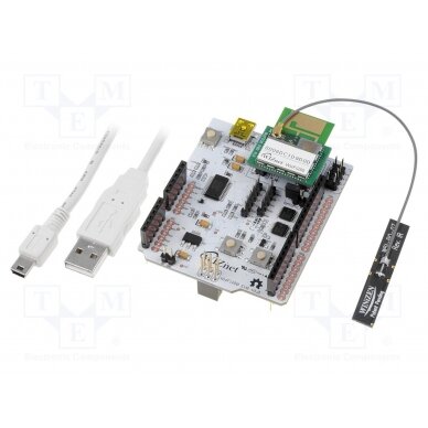 Dev.kit: WiFi; GPIO,SPI,UART,USB; WIZFI250; pin strips,U.FL,USB WIZFI250-EVB WIZNET