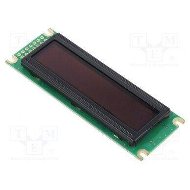 Display: OLED; graphical; 2.4"; 100x16; blue; 5VDC; Touchpad: none REG010016DBPP5N01 RAYSTAR OPTRONICS 1