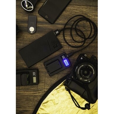 Maitinimo adapteris (kroviklis) foto-video kameros baterijai Olympus LI-50B, SZ-15 SZ-16 Tough 6000 8000 TG-810 TG-820 TG-830 TG-850 VR-370 XZ-1 2.5W 4.2V 4