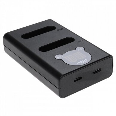 Maitinimo adapteris (kroviklis) foto - video kameros baterijoms Olympus Li-90B su USB kabeliu 2