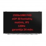 Ekranas (matrica) 15.6", 1920x1080 FHD, eDP 30 kontaktų, matinis, IPS, 120Hz N156HCE-GA2