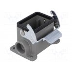 Enclosure: for HDC connectors; size 6B; with latch; angled; metal MX-93601-0816 MOLEX