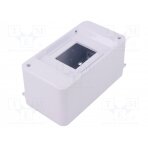 Enclosure: for modular components; IP30; white; No.of mod: 3; ABS PW-C.2015 PAWBOL