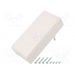 Enclosure: for power supplies; X: 120mm; Y: 56mm; Z: 31mm; ABS; white PP054W SUPERTRONIC