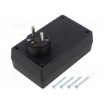 Enclosure: for power supplies; X: 71mm; Y: 120mm; Z: 45mm; ABS; black Z30-ABS KRADEX