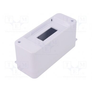 Enclosure: for modular components; IP30; white; No.of mod: 2; ABS PW-C.2016 PAWBOL 1