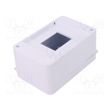 Enclosure: for modular components; IP30; white; No.of mod: 4; ABS PW-C.2014 PAWBOL 1