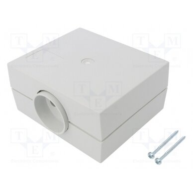 Enclosure: for power supplies; X: 100mm; Y: 120mm; Z: 56mm; ABS; grey KM-56B/GY MASZCZYK 1