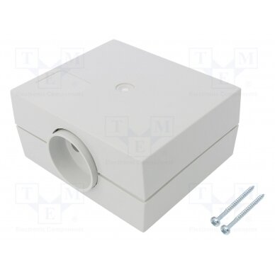 Enclosure: for power supplies; X: 100mm; Y: 120mm; Z: 56mm; ABS; grey KM-56B/GY MASZCZYK