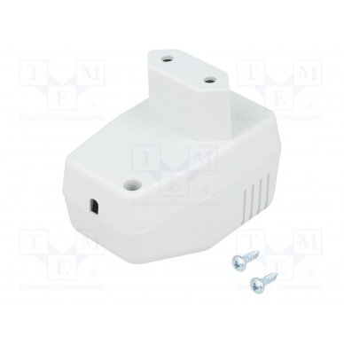 Enclosure: for power supplies; X: 40mm; Y: 66mm; Z: 40mm; ABS; grey KM-46N/GY MASZCZYK