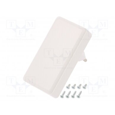 Enclosure: for power supplies; X: 78.5mm; Y: 40mm; Z: 21mm; ABS PP053W SUPERTRONIC