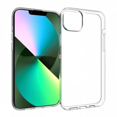 eSTUFF iPhone 14 Plus Soft case Clear ultra-slim UV-coated ES67100007-BULK Mobiliuju telefonu deklai
