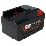 Baterija (akumuliatorius) elektriniam įrankiui Milwaukee HD28 AG 125 V28 BS M28 WL LED 48-11-1830 28V 6000mAh