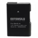 Baterija (akumuliatorius) foto - video kamerai EN-EL14 Nikon D5600 7.4V 1100mAh