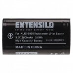Baterija (akumuliatorius) foto - video kamerai Klic-8000 Kodak EasyShare Z612 3.6V 1600mAh