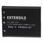 Baterija (akumuliatorius) foto-video kamerai NP-110 Casio Exilim EX-Z200 1050mAh, 3.7V, Li-ion
