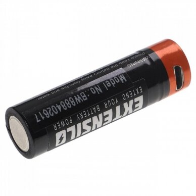 Baterija (akumuliatorius) AA, įkraunama su Micro USB, 920mAh, 3.7V Li-Ion 3